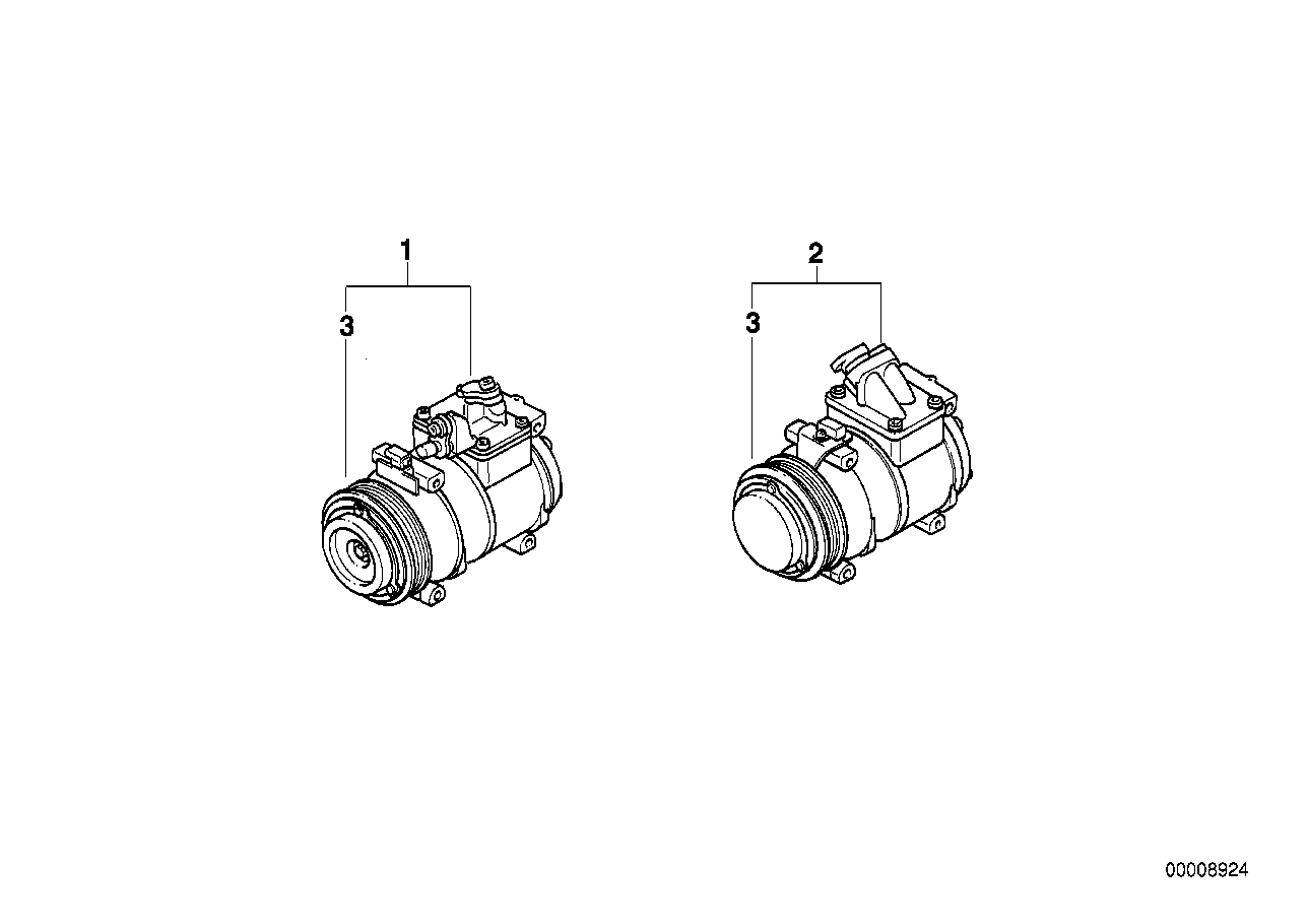 BMW 64 52 8 385 917 - Kompresors, Gaisa kond. sistēma autodraugiem.lv