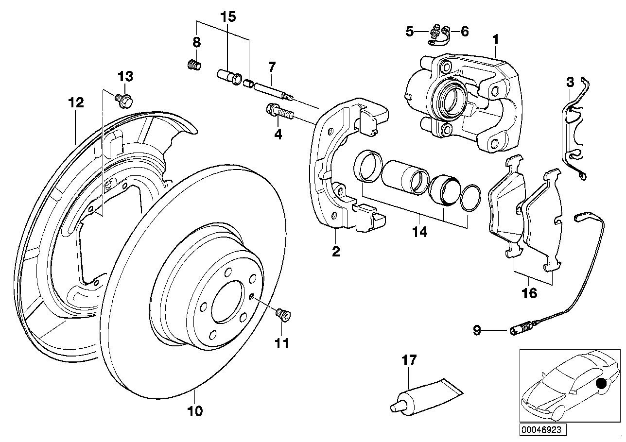 Land Rover 34216761251 - Bremžu uzliku kompl., Disku bremzes autodraugiem.lv