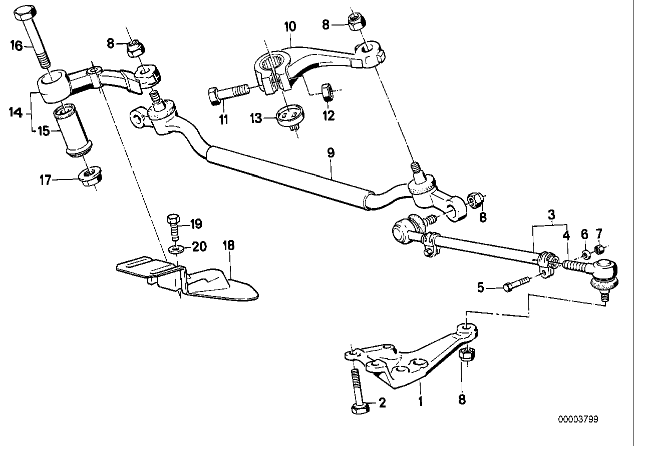 BMW 32 21 1 138 850 - Stūres šķērsstiepnis autodraugiem.lv