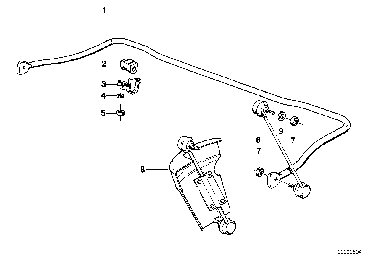 BMW 31 35 1 132 786 - Bukse, Stabilizators autodraugiem.lv