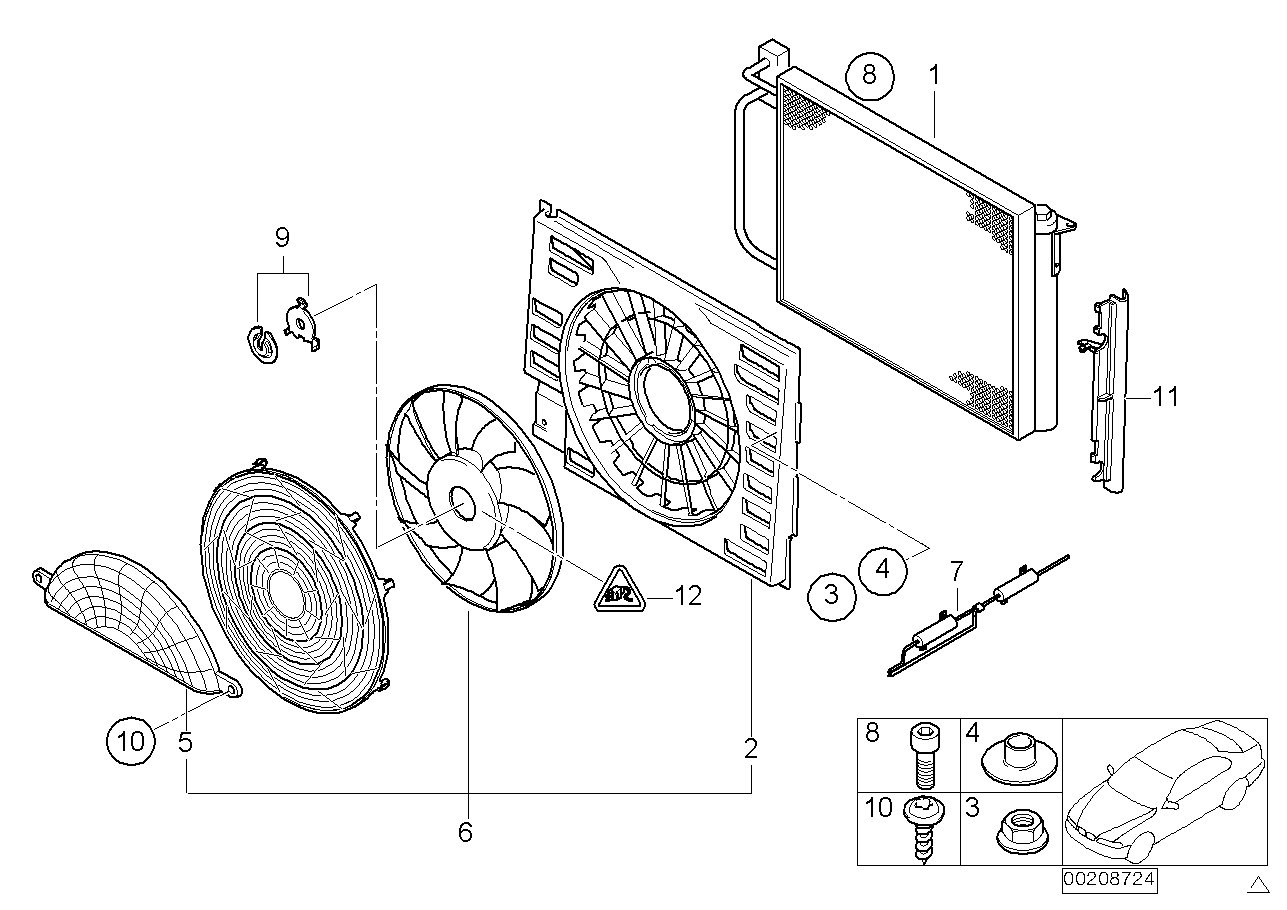 BMW 64548380776 - Ventilators, Motora dzesēšanas sistēma autodraugiem.lv