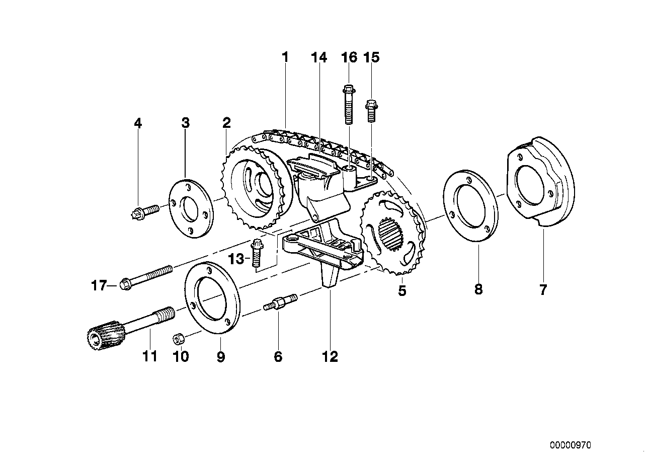 BMW 11311722651* - Mierinātājsliede, GSM piedziņas ķēde autodraugiem.lv