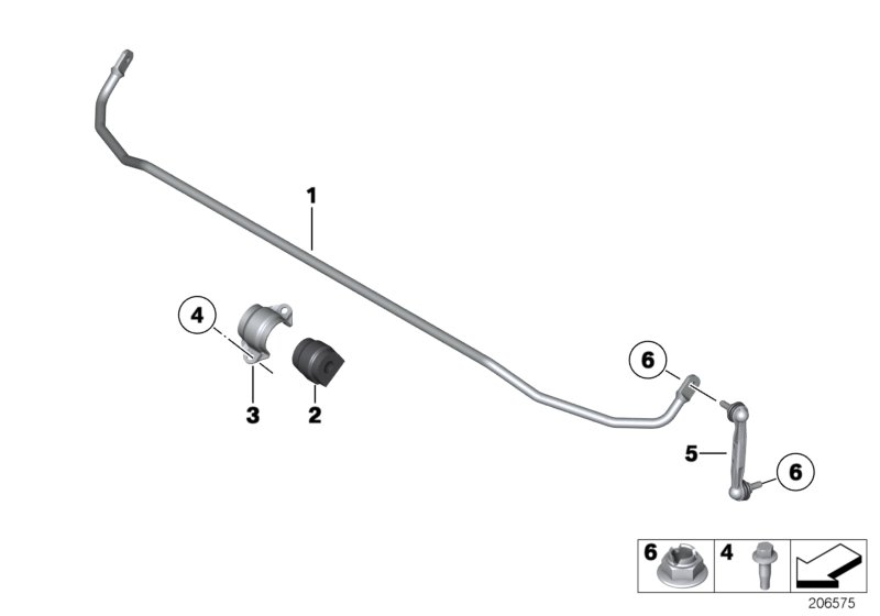 BMW 33 50 6 785 607 - Stiepnis / Atsaite, Stabilizators autodraugiem.lv