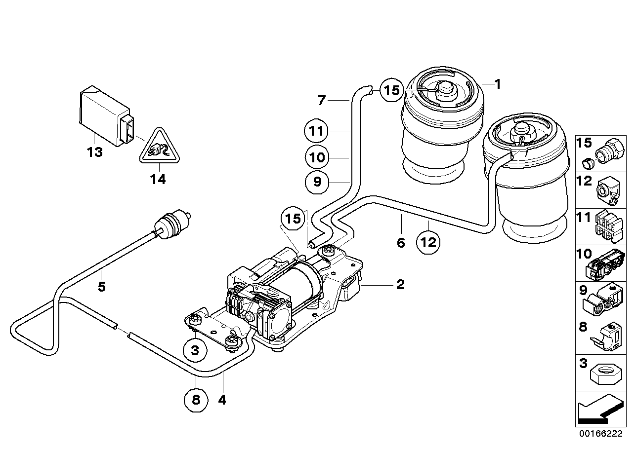 BMW 37206859714 - Kompresors, Pneimatiskā sistēma autodraugiem.lv