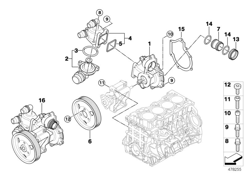 BMW 11517574121 - Ūdenssūknis autodraugiem.lv