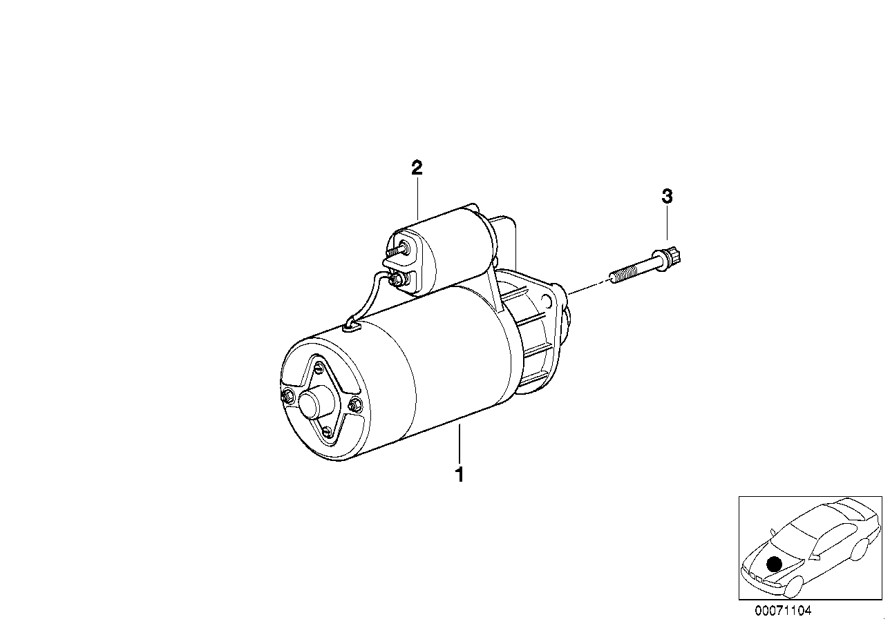 BMW (BRILLIANCE) 12417787356 - Starteris autodraugiem.lv