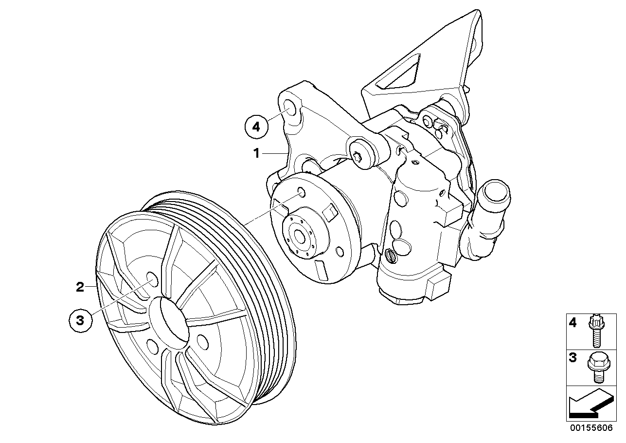 BMW 32 41 3 450 590 - Hidrosūknis, Stūres iekārta autodraugiem.lv