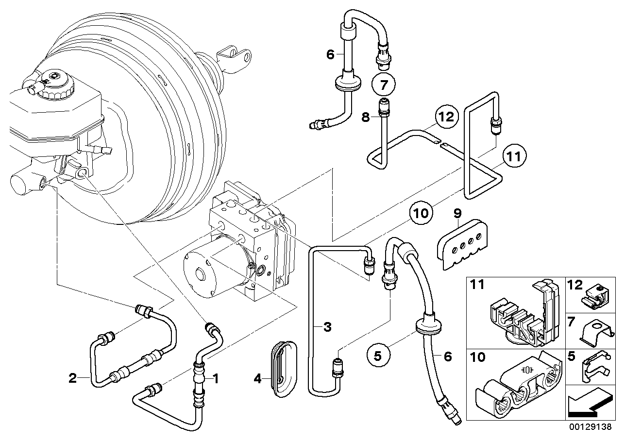 BMW 34303411443 - Bremžu šļūtene autodraugiem.lv