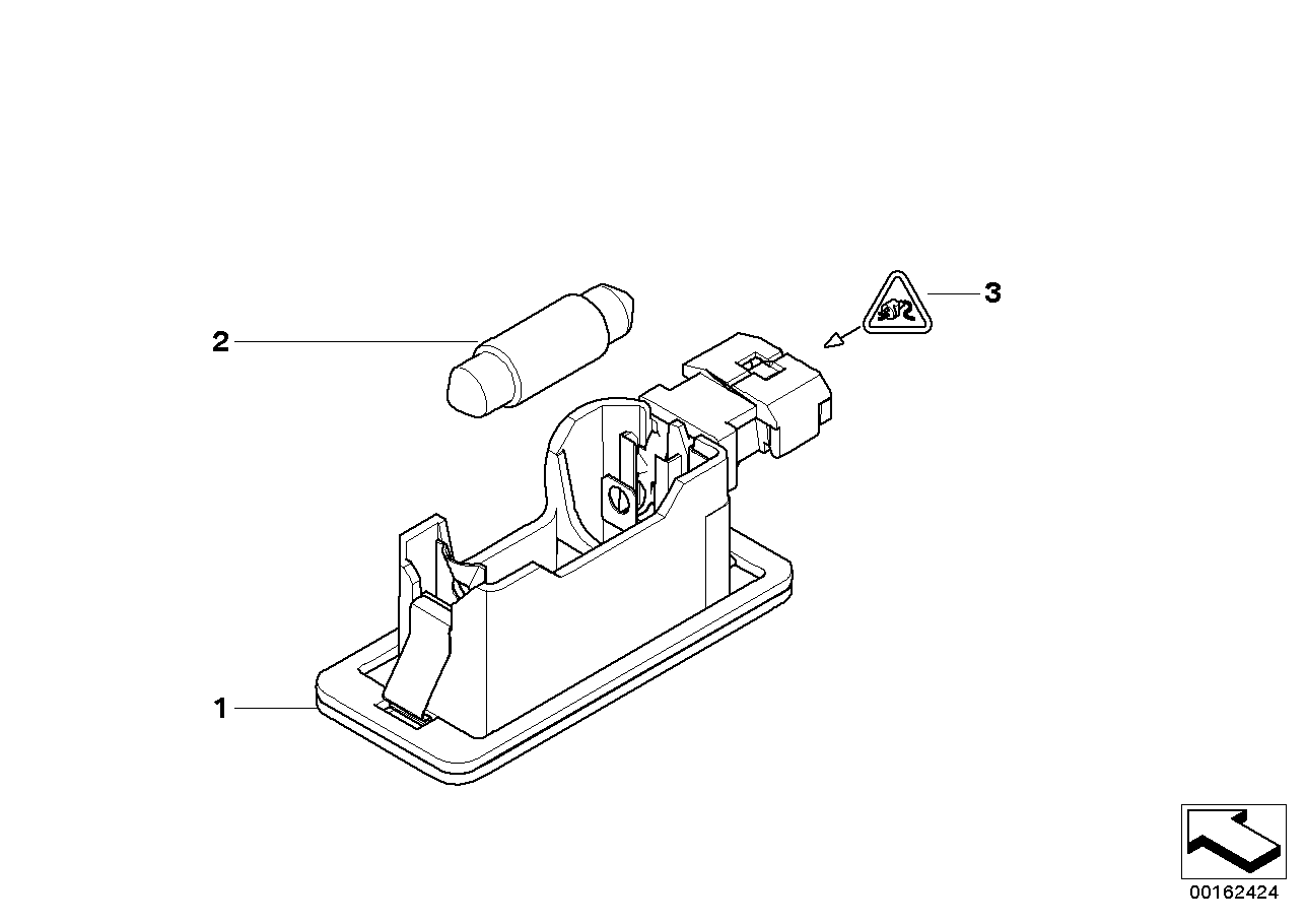 BMW 63 21 7 160 805 - Kvēlspuldze, Instrumentu paneļa apgaismojums autodraugiem.lv