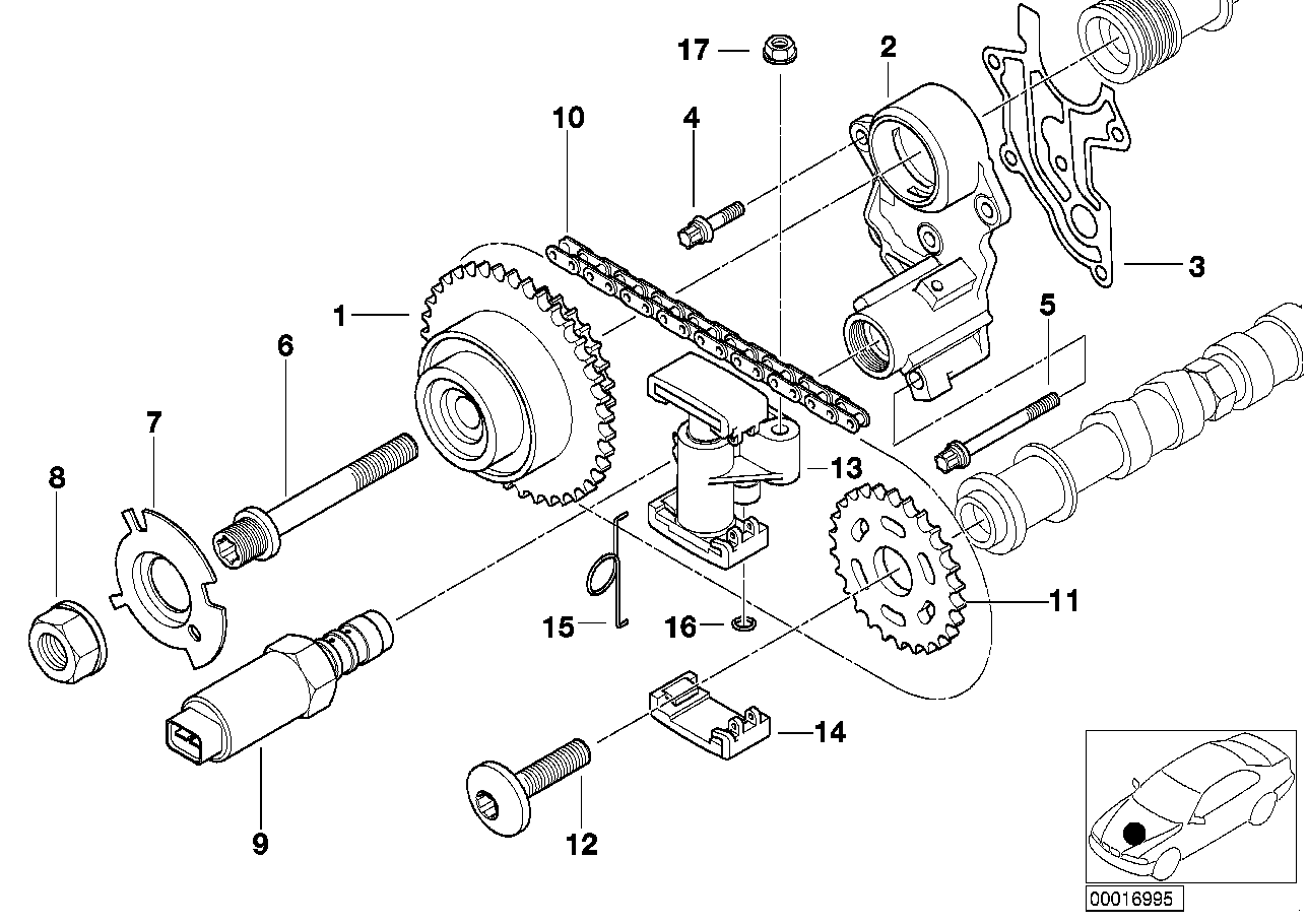 BMW 11 31 1 435 028 - Mierinātājsliedes uzlika, GSM piedziņas ķēde autodraugiem.lv