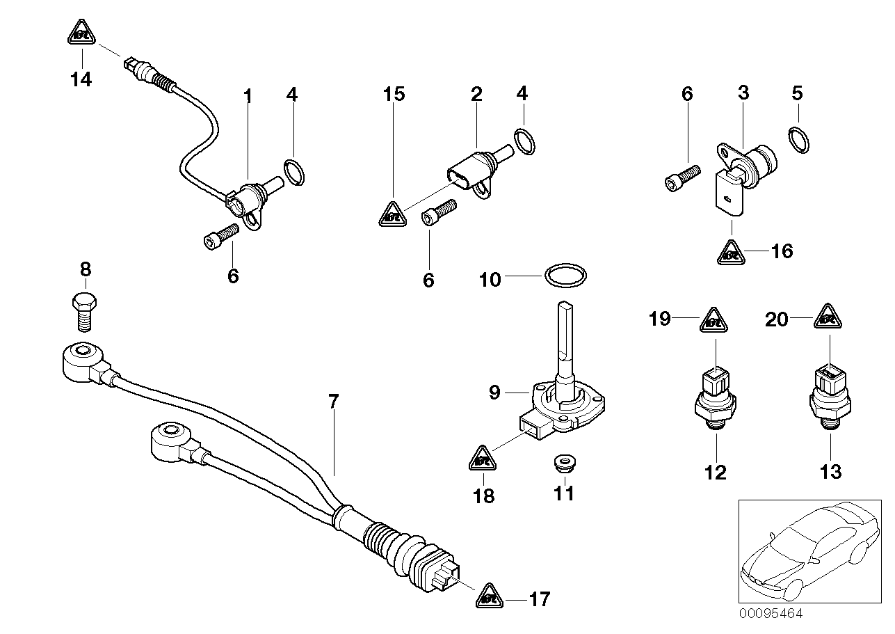 BMW 12 14 7 539 165 - Impulsu devējs, Kloķvārpsta autodraugiem.lv