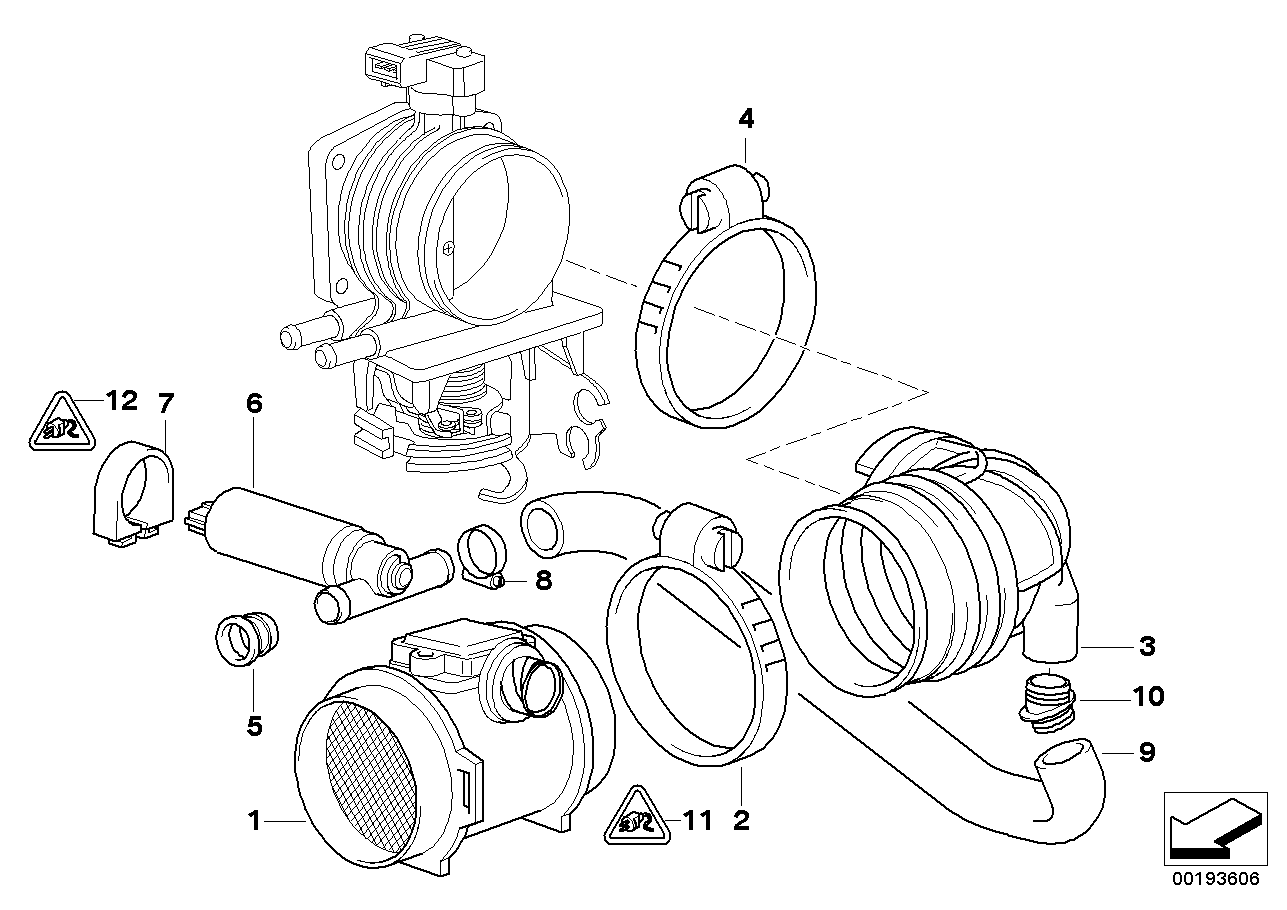 BMW 13 62 1 703 275 - Gaisa masas mērītājs autodraugiem.lv