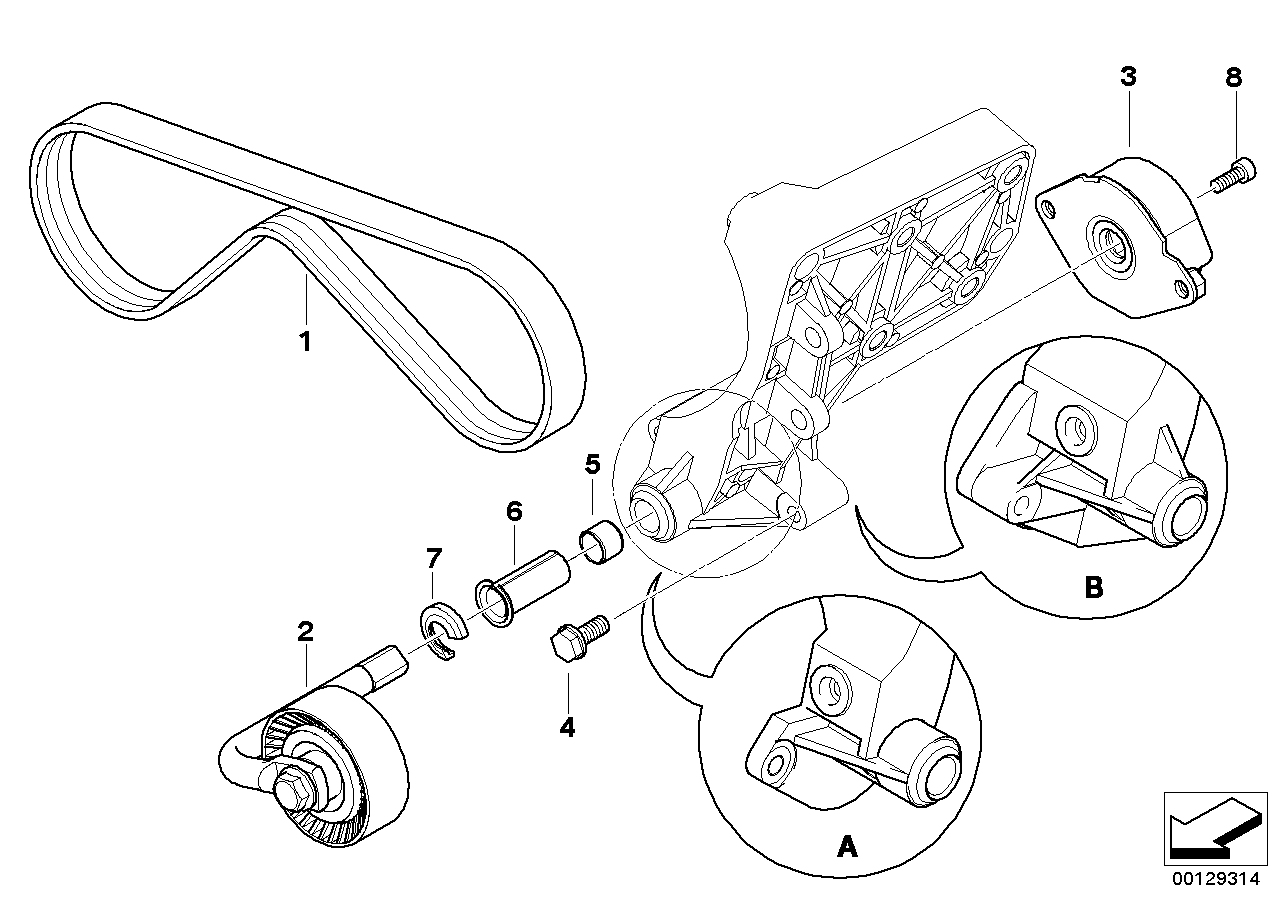 Mini 64 55 7 786 170 - Ribbed v-belt autodraugiem.lv