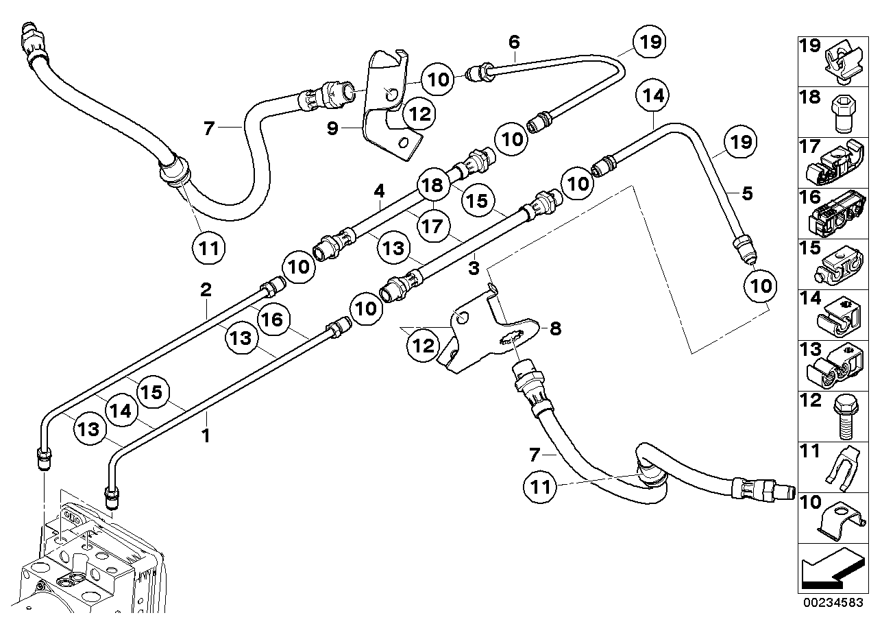 BMW 34306853744 - Bremžu šļūtene autodraugiem.lv