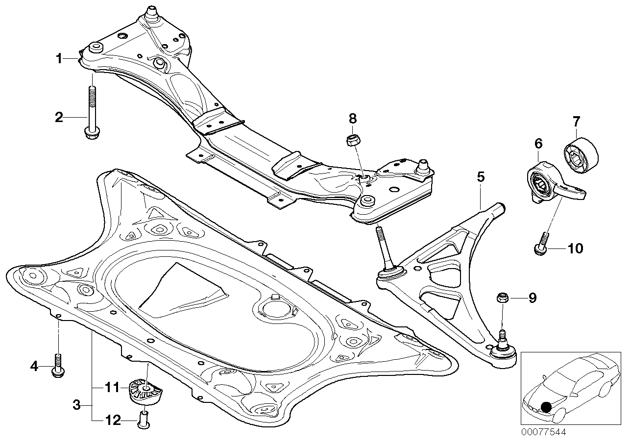 BMW 31 12 2 229 623 - Piekare, Šķērssvira autodraugiem.lv