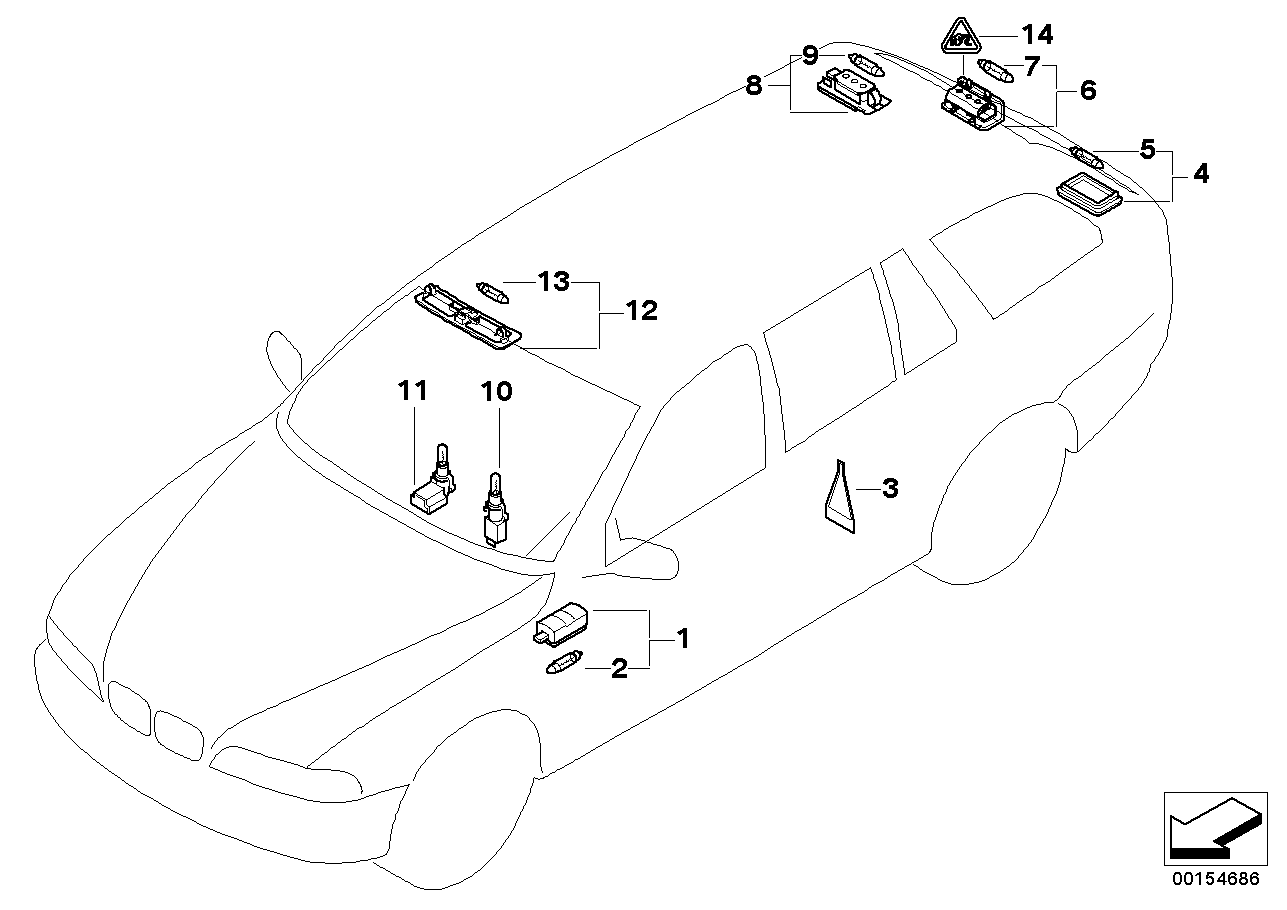 BMW 51138236878 - Kvēlspuldze, Gabarītlukturis autodraugiem.lv