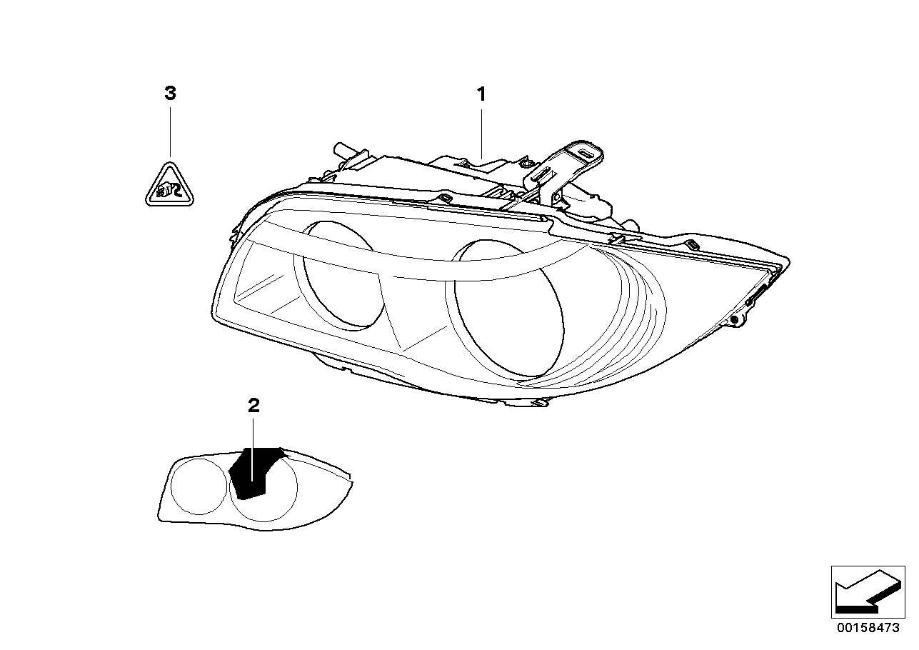 BMW 61132359991 - Kontaktspraudnis, Pamatlukturis autodraugiem.lv