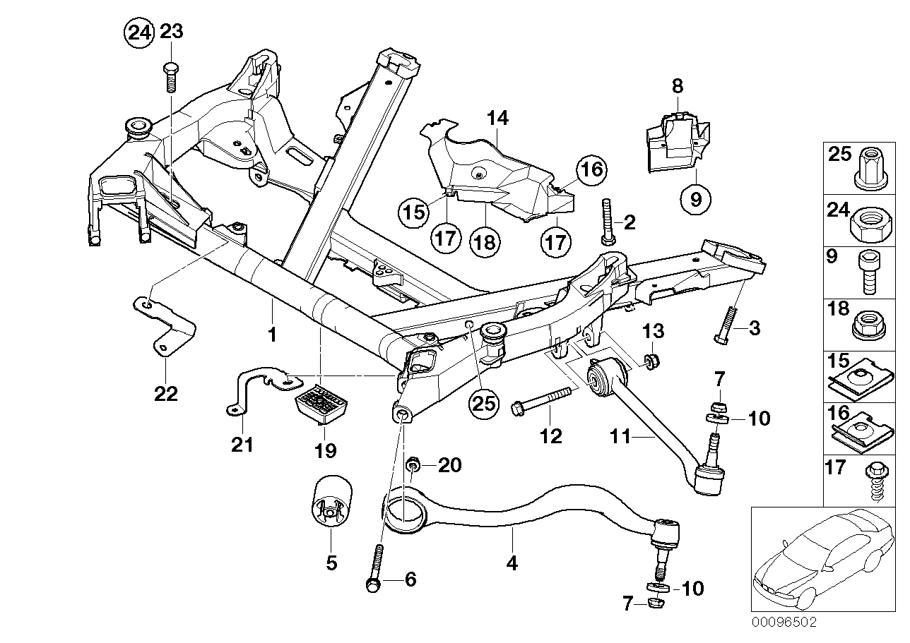 BMW 31 12 1 141 717 - Neatkarīgās balstiekārtas svira, Riteņa piekare autodraugiem.lv