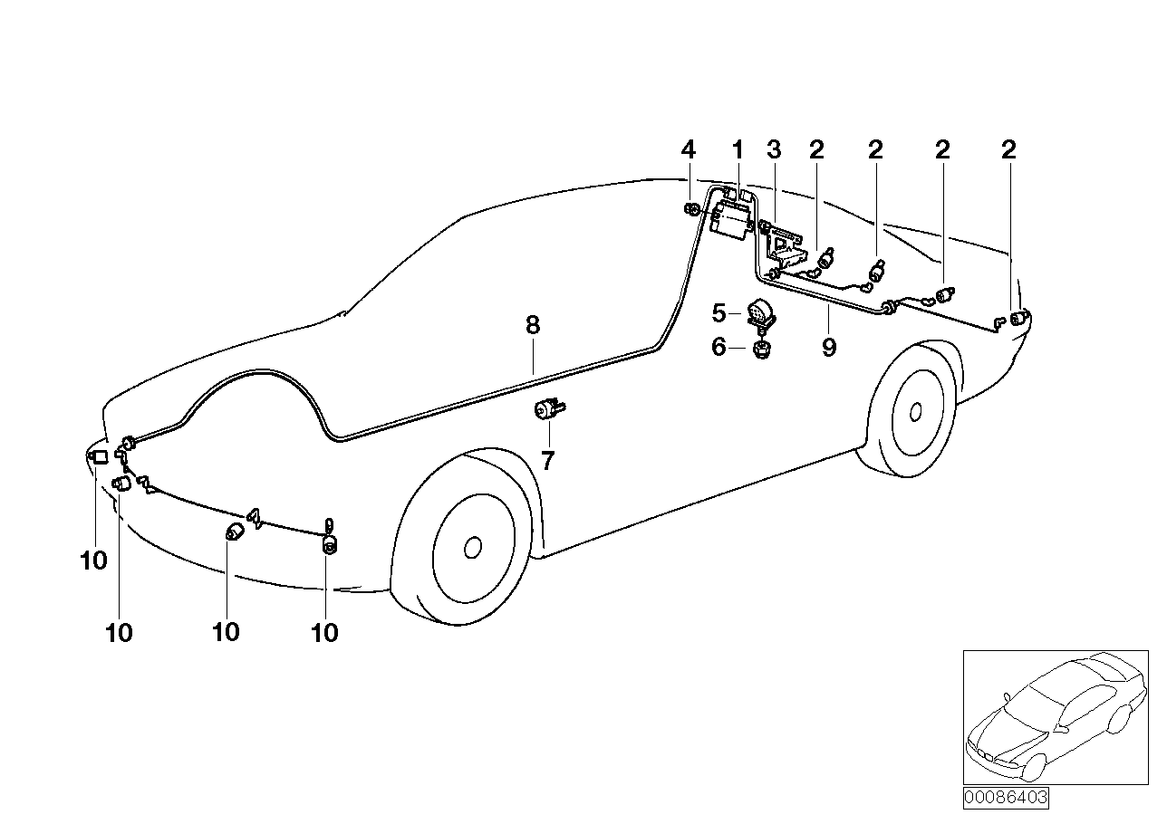 BMW 6620 6 989 092 - Devējs, Parkošanās palīgsistēma autodraugiem.lv