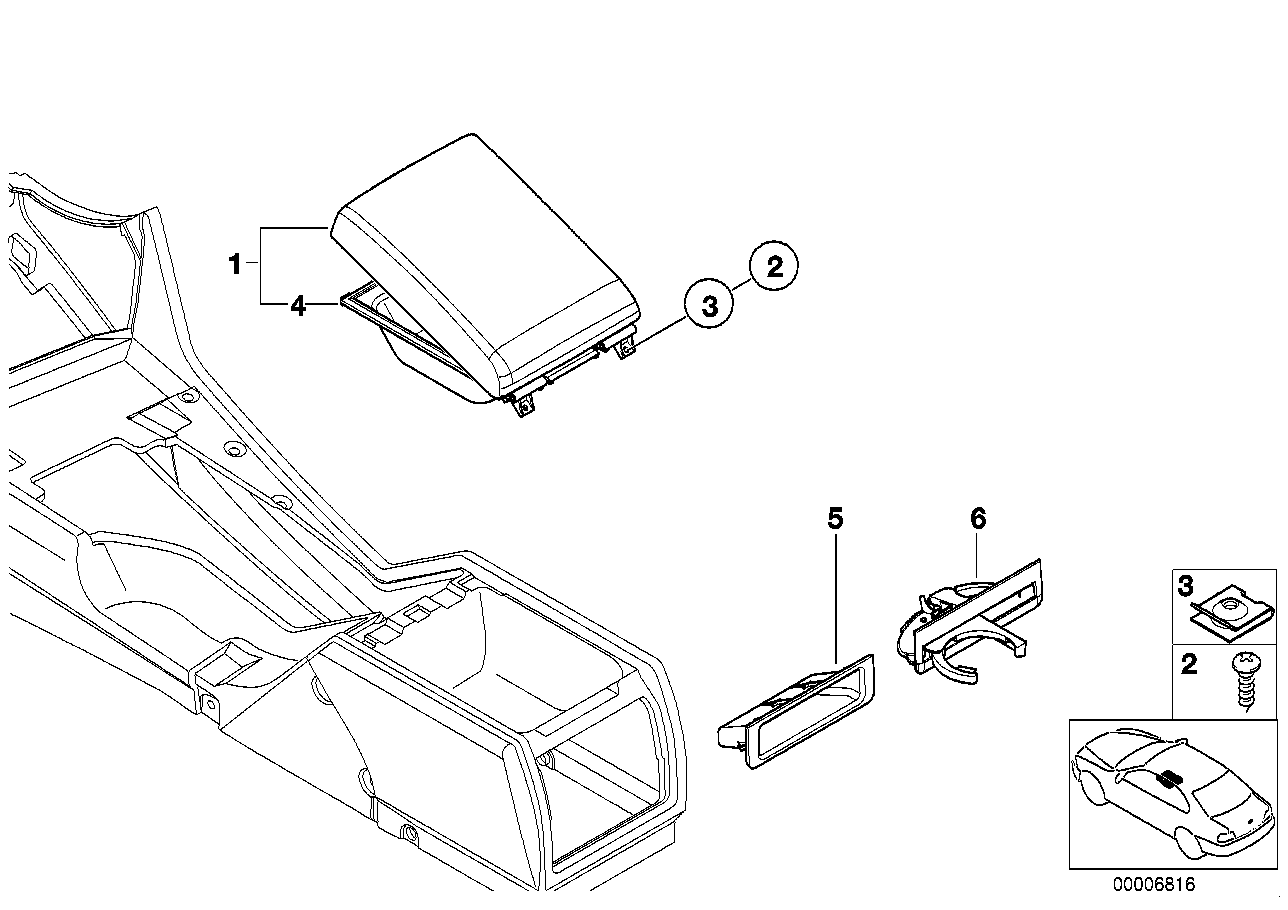 BMW 51 16 8 184 520 - Dzērienu turētājs autodraugiem.lv