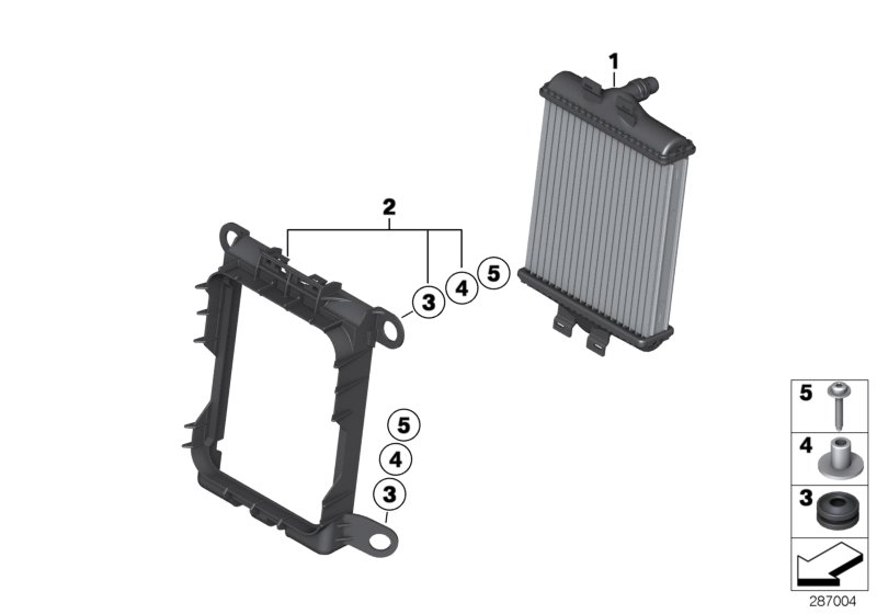 BMW 17 11 7 628 057 - Radiators, Motora dzesēšanas sistēma autodraugiem.lv