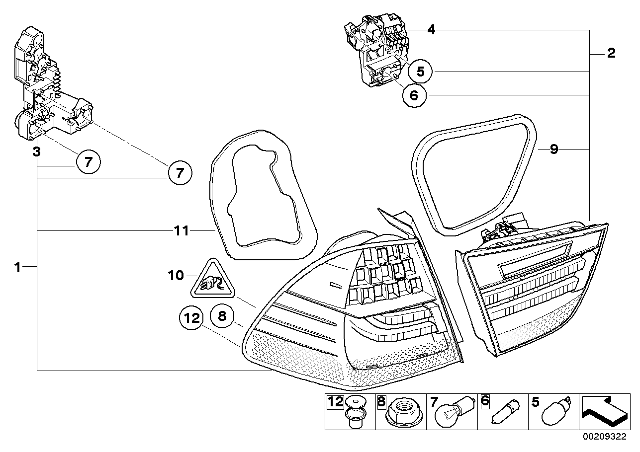 BMW 63217289431 - Aizmugurējais lukturis autodraugiem.lv