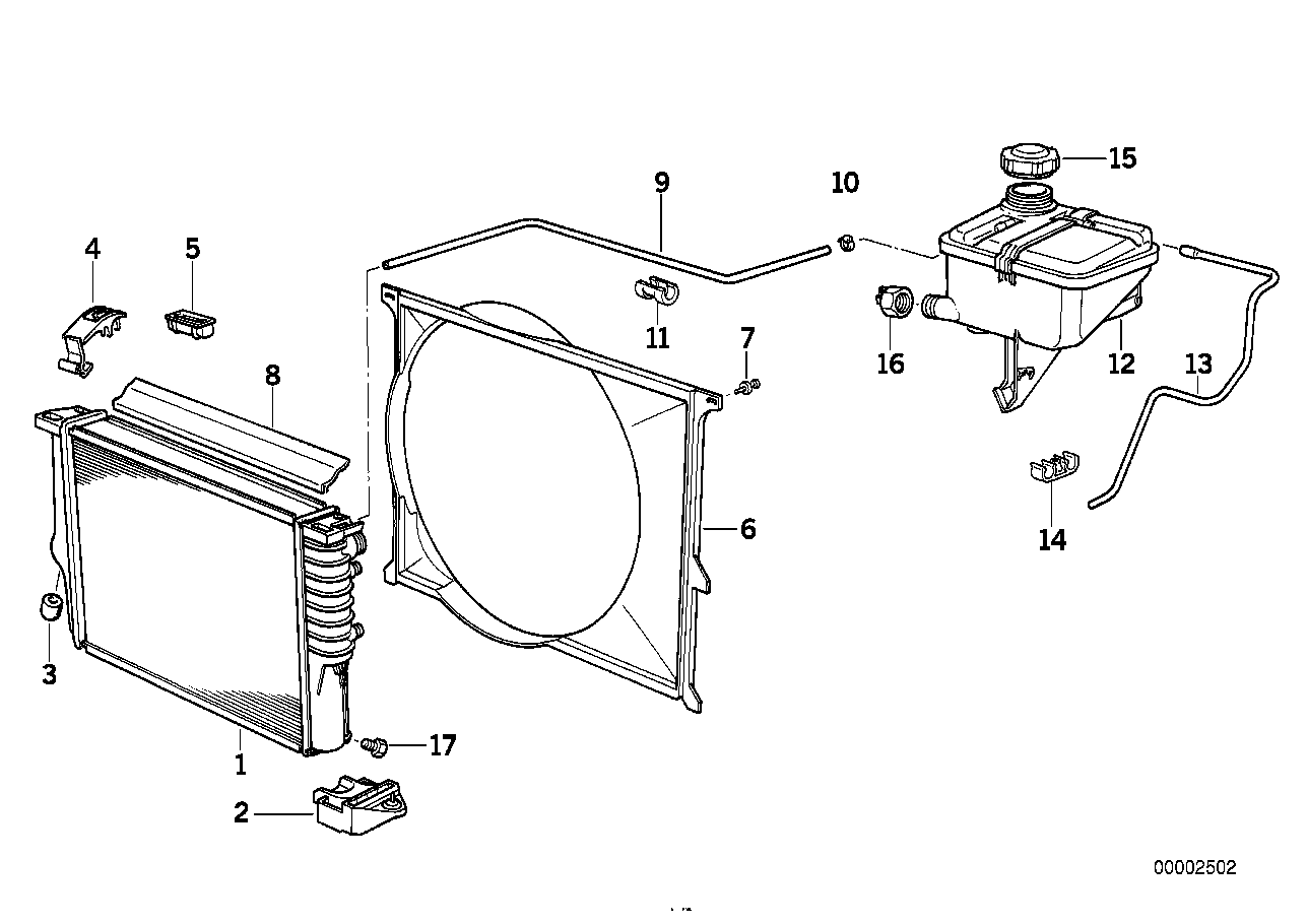 BMW 17 11 2 244 753 - Radiators, Motora dzesēšanas sistēma autodraugiem.lv