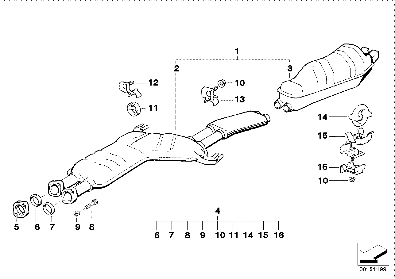 BMW 18 12 9 068 552 - Izplūdes gāzu trokšņa slāpētājs (pēdējais) autodraugiem.lv