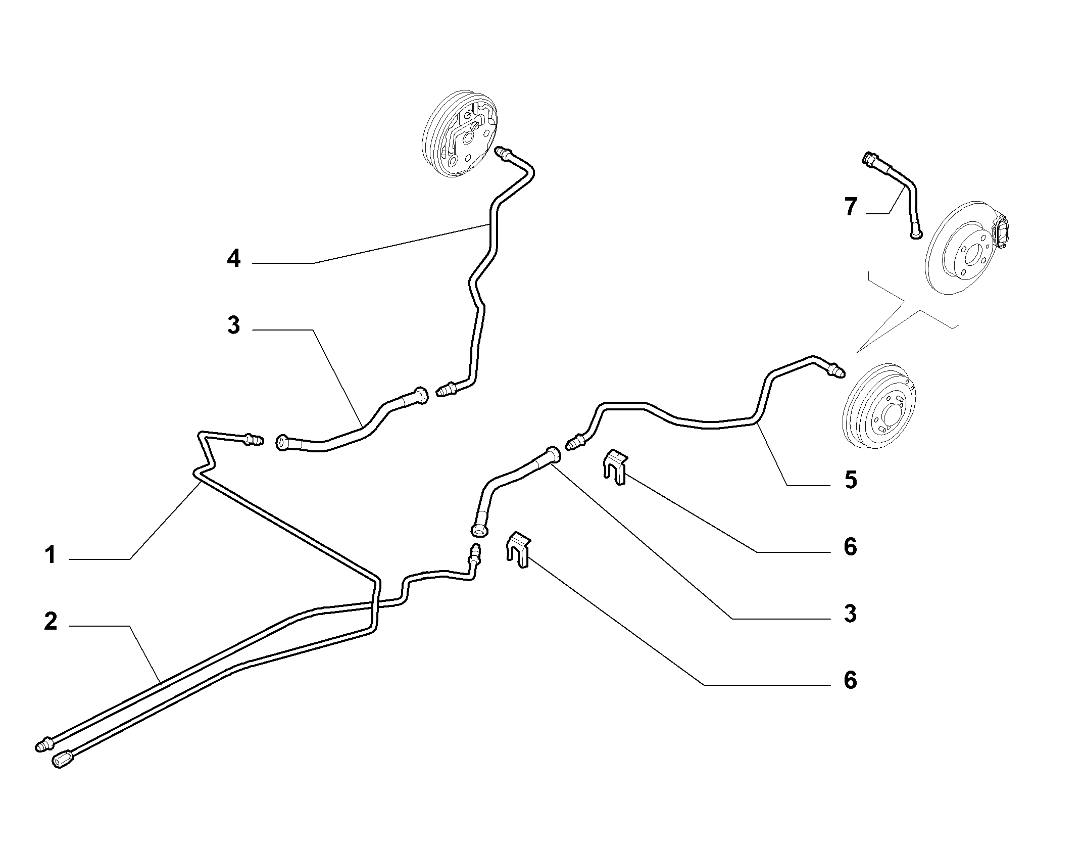 FIAT / LANCIA 46814034 - Bremžu šļūtene autodraugiem.lv