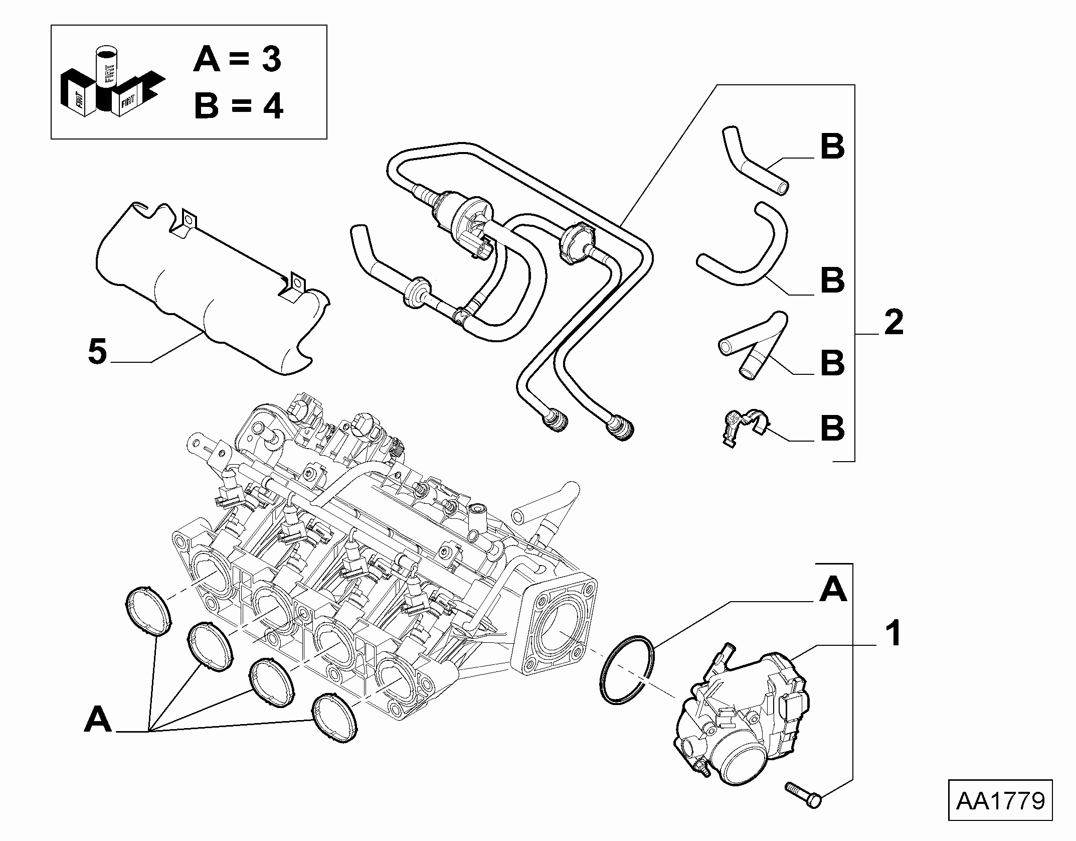 Chrysler 77364549 - Droseļvārsta pievada stiprinājums autodraugiem.lv