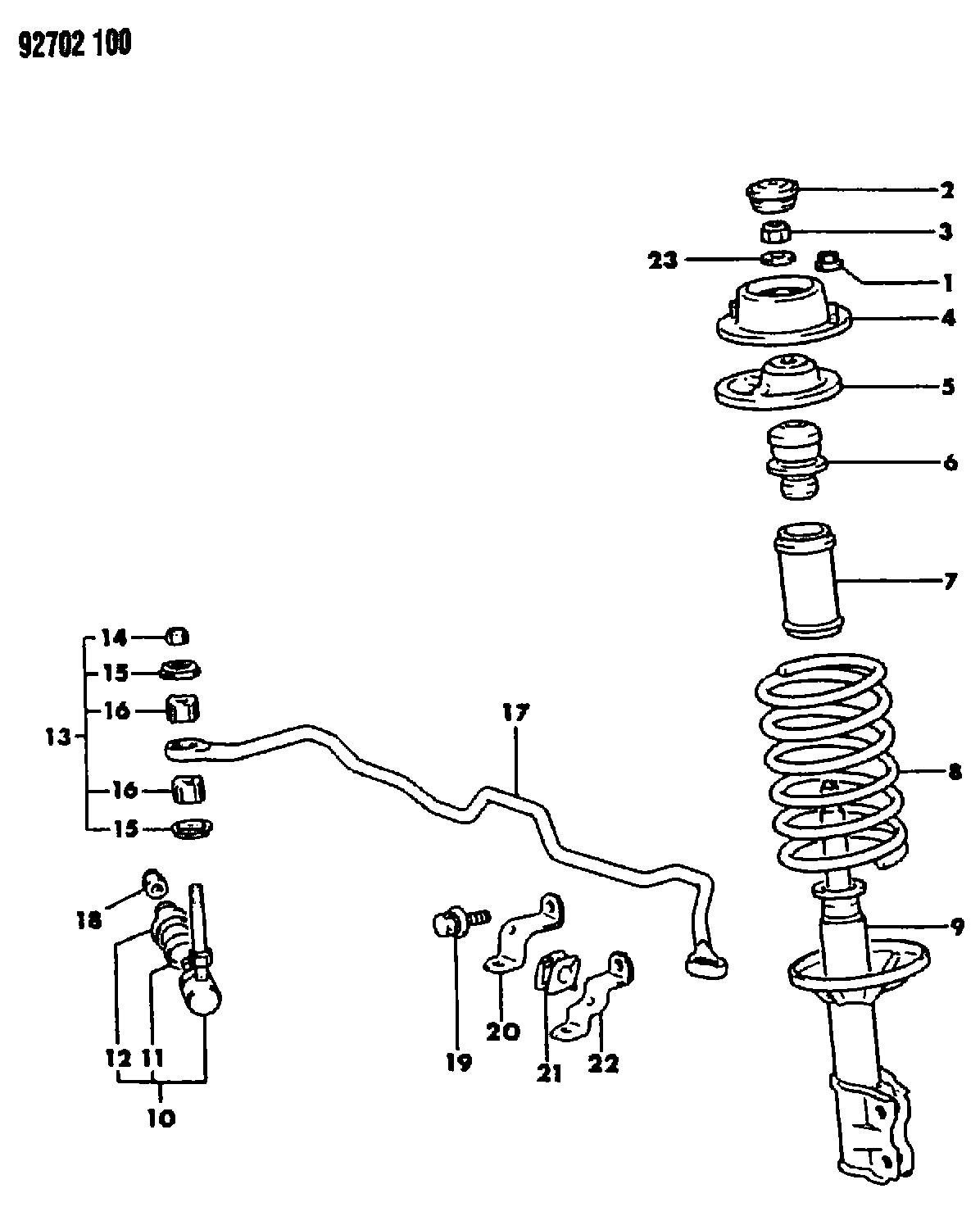 Mitsubishi MB51 8687 - Amortizators autodraugiem.lv