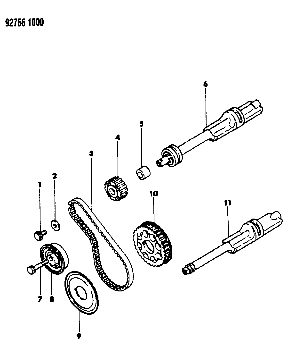 FORD MD04 0754 - Spriegotājrullītis, Gāzu sadales mehānisma piedziņas siksna autodraugiem.lv