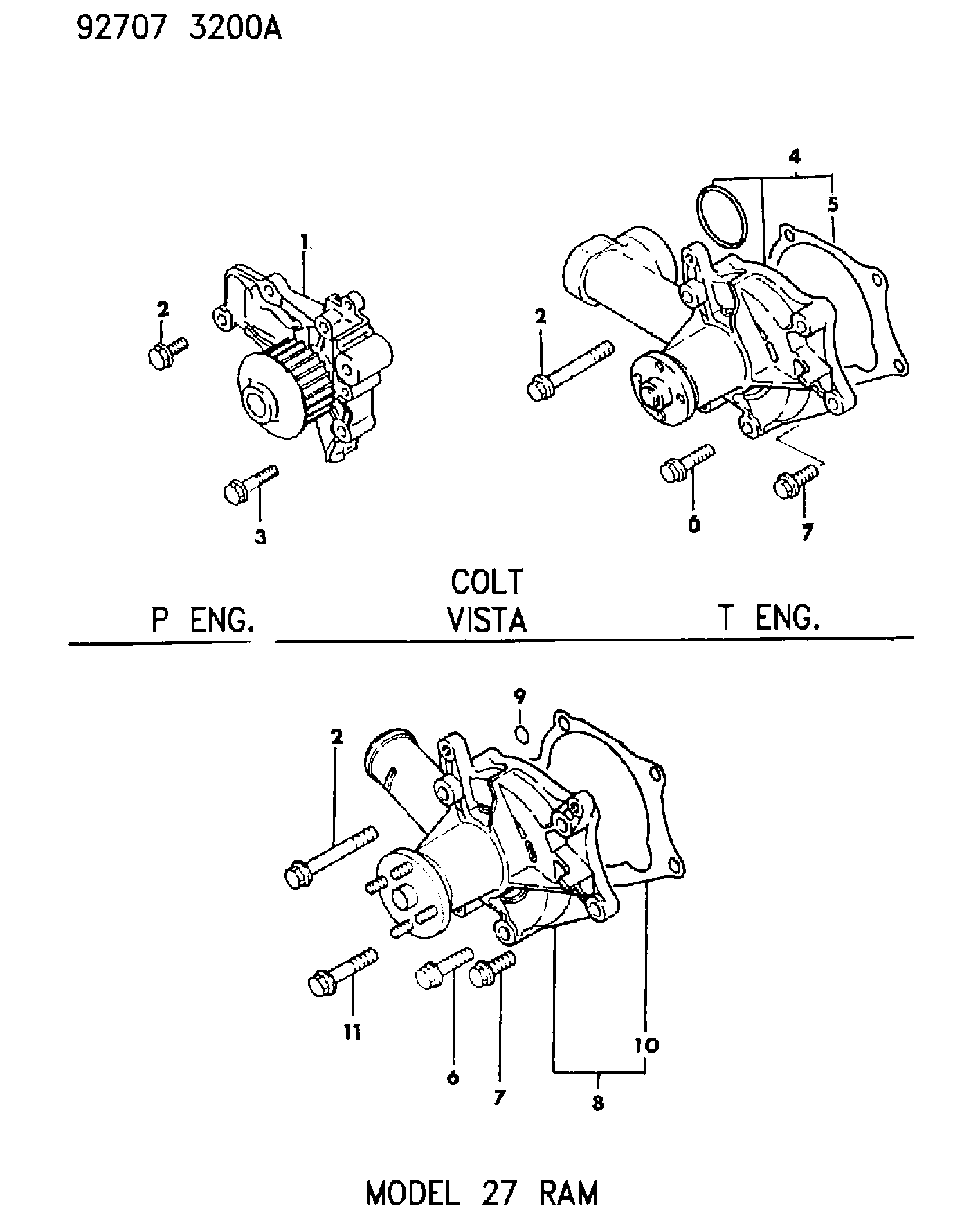 Mitsubishi MD99 7622 - Ūdenssūknis autodraugiem.lv