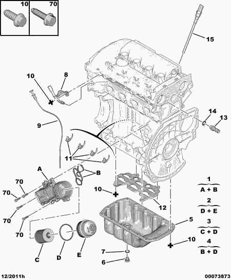 CITROËN/PEUGEOT 1103 P7 - Eļļas radiators, Motoreļļa autodraugiem.lv