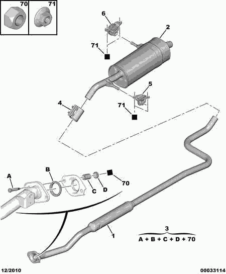 CITROËN 1726 ZW - Izplūdes gāzu trokšņa slāpētājs (pēdējais) autodraugiem.lv