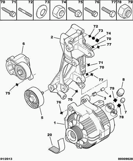 CITROËN 5705 6N - Ģenerators autodraugiem.lv