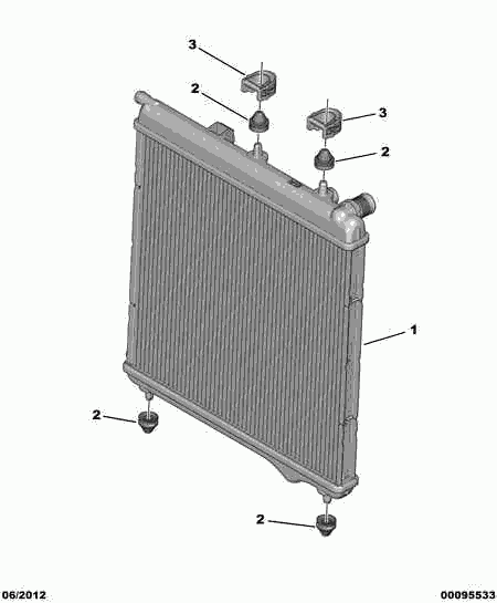 DS 1330 C2 - Radiators, Motora dzesēšanas sistēma autodraugiem.lv