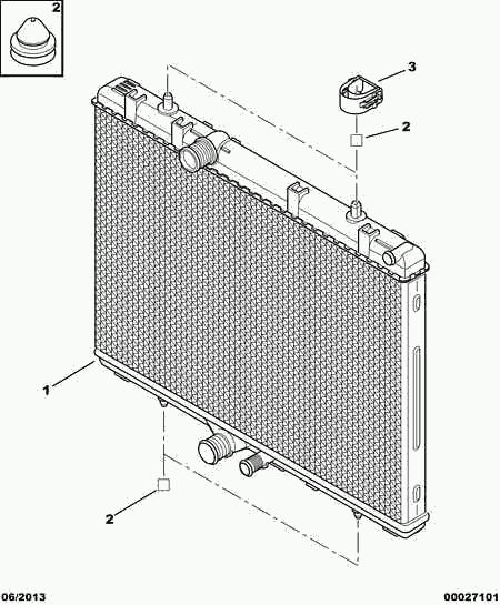 DS 1330 T1 - Radiators, Motora dzesēšanas sistēma autodraugiem.lv