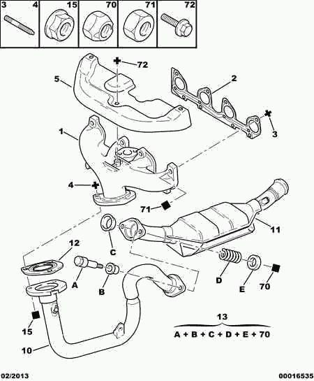 CITROËN/PEUGEOT 1731 E1 - Katalizators autodraugiem.lv