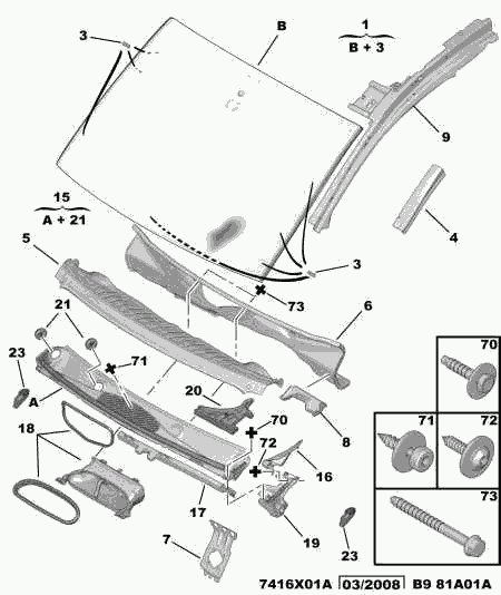 CITROËN 8116 QV - Vējstikls autodraugiem.lv