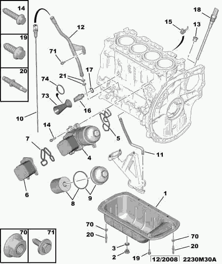 FORD 1103 P0 - Eļļas radiators, Motoreļļa autodraugiem.lv