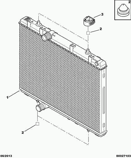 CITROËN/PEUGEOT 1330 V3 - Radiators, Motora dzesēšanas sistēma autodraugiem.lv