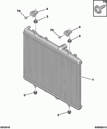 Piaggio 1330 G9 - Radiators, Motora dzesēšanas sistēma autodraugiem.lv