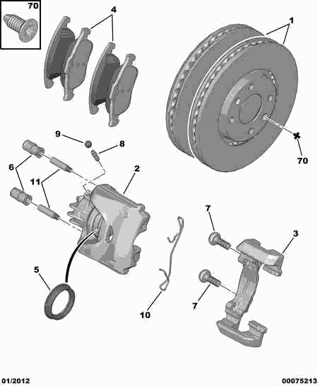 Opel 4254 25 - BRAKE PAD KIT FRONT autodraugiem.lv