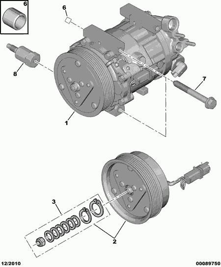 RENAULT 6453 RE - Kompresors, Gaisa kond. sistēma autodraugiem.lv