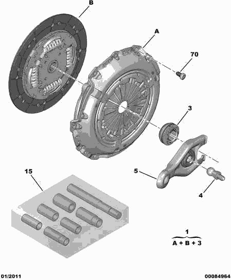 TOYOTA 2052 Z2 - CLUTCH KIT autodraugiem.lv