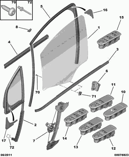 CITROËN 9221 FR - Stikla pacelšanas mehānisms autodraugiem.lv