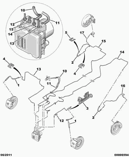 PEUGEOT 4806 A0 - Bremžu šļūtene autodraugiem.lv