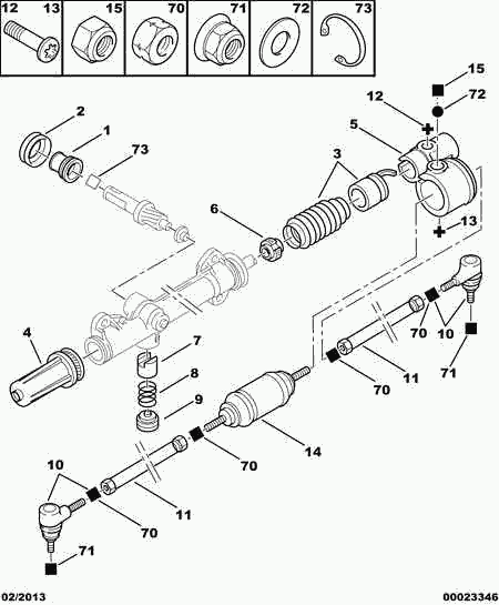 PEUGEOT 4066.32 - Putekļusargu komplekts, Stūres iekārta autodraugiem.lv