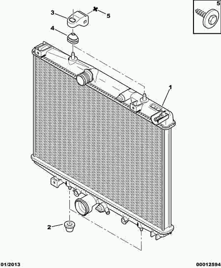 CITROËN 1330.63 - Radiators, Motora dzesēšanas sistēma autodraugiem.lv